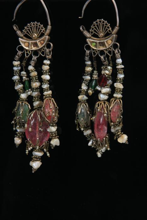 0480 khalka (ear-rings)Bukhara , nineteenth century